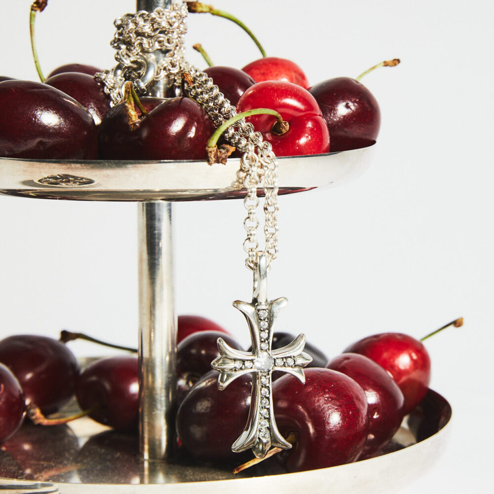 Collar Agatha silver crystal