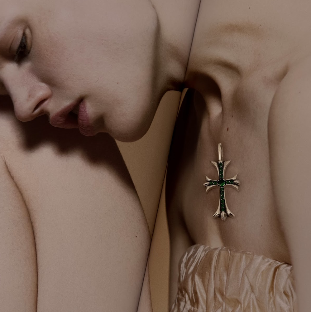 Collar Agatha silver green